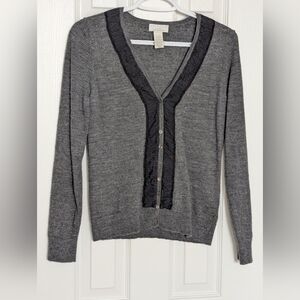 Tweeds Women's (Petite Large) Merino Wool V-Neck Button Up Sweater/Cardigan